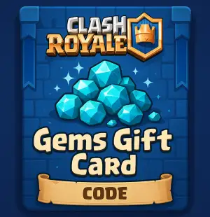 Clash Royale Gems Gift Card