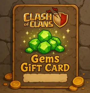Clash of Clans Gems Gift Card